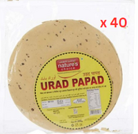 Natures Choice Urad Papad, 200 gm Pack Of 40 (UAE Delivery Only)