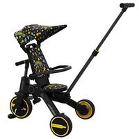 Megastar 7 in 1 Foldable & Reversible Tricycle Stroller for Toddlers - Yellow (UAE Delivery Only)