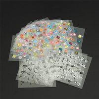 30 Sheet Multi Color Nail Art Stickers Tips Flower Decoration Decals