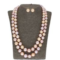 Sri Jagdamba Pearls 2 Line Knoted Pearl Set - JPJUL-20-124 - thumbnail