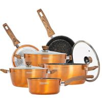 Royalford 10Pc Forged Alu.Granite Cookware Set - RF9769