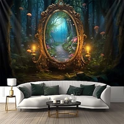 Forest Dream Mirror Hanging Tapestry Wall Art Large Tapestry Mural Decor Photograph Backdrop Blanket Curtain Home Bedroom Living Room Decoration Lightinthebox Forest Dream Mirror Hanging Tapestry Wall Art Large Tapestry Mural Decor Photograph Backdrop Blanket Curtain Home Bedroom Living Room Decoration Lightinthebox