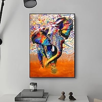 1pc African Elephant Wall Art Posters And Prints Wild Elephant Graffiti Art Prints Decorative Painting For Home Living Room Office (Without Frame) Lightinthebox