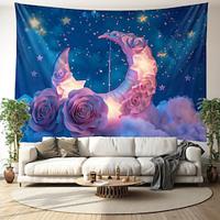 Fantasy Dream Moon Hanging Tapestry Wall Art Large Tapestry Mural Decor Photograph Backdrop Blanket Curtain Home Bedroom Living Room Decoration Lightinthebox