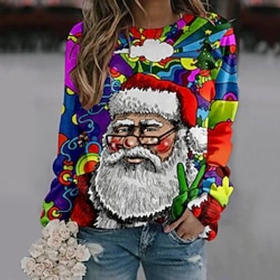 Christmas Cosplay Ugly Christmas Sweater / Sweatshirt Hoodie Anime Graphic Hoodie For Women's Adults' 3D Print 100% Polyester Party Festival miniinthebox Christmas Cosplay Ugly Christmas Sweater / Sweatshirt Hoodie Anime Graphic Hoodie For Women's Adults' 3D Print 100% Polyester Party Festival miniinthebox