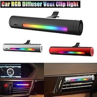 Auto Voice Activate Car Light RGB Music Diffuser Vent Clip Air Fresheners with LED Atmosphere Decorative Lamp Ornament Lightinthebox - thumbnail