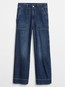 High Rise Wide-Leg Crop Jeans