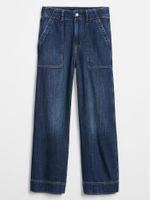 High Rise Wide-Leg Crop Jeans - thumbnail