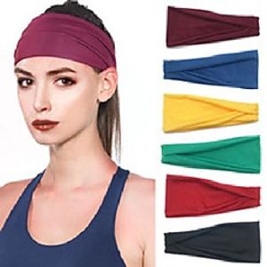 sports headband men's headband fitness sweat-absorbent headscarf yoga running headband miniinthebox