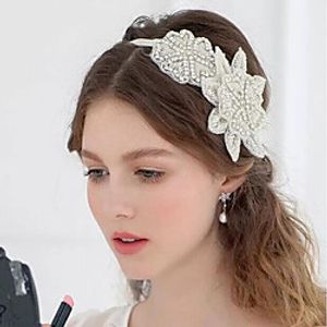 Wedding Nonwoven Headpiece with Appliques  Pattern 1 Piece Wedding Headpiece Lightinthebox