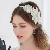 Wedding Nonwoven Headpiece with Appliques  Pattern 1 Piece Wedding Headpiece Lightinthebox - thumbnail