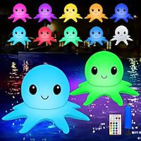 Solar Floating Pool Lights Solar Powered Waterproof Inflatable Octopus Light 16 Colors Inflatable Pond Light with Remote Control for Christmas Decoration Garden Wedding Party Lightinthebox