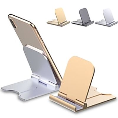 Cell Phone Stand Cellphone Holder For Desk Small Phone Stand For Travel Lightweight Portable Foldable Tablet Stands Desktop Stands For Android Smartphone Office Supplies miniinthebox