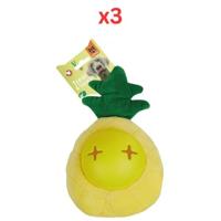 Fofos Cute Pineapple Treat Dispensing Dog Toy (Pack of 3)