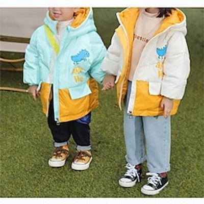 Kids Girls' Puffer Jacket Plaid Adorable Zipper School Coat Outerwear 7-13 Years Spring White Yellow Pink Lightinthebox