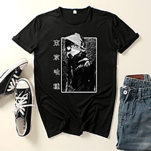 Inspired by Tokyo Ghoul Ken Kaneki Cosplay Costume T-shirt Polyester / Cotton Blend Graphic Prints Printing Harajuku Graphic T-shirt For Women's / Men's miniinthebox