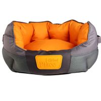 Gigwi Place Soft Bed Orange & Grey Small