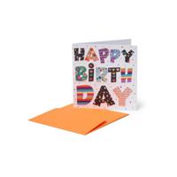 Legami Small Greeting Card - Happy Birthday + Dot (7 X7 cm)