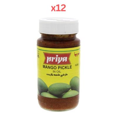 Priya Mango Pickle In Oil 300g Pack of 12