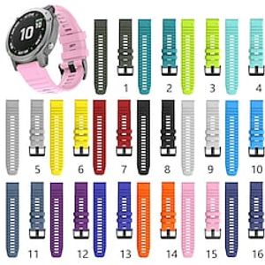 Smart Watch Band for Garmin Fenix 7/6/5 Plus Pro Sapphire Solar Forerunner 955/945/935/745 Solar Approach S62 / S60 Marq All Series Descent G1, Quatix 7/6/5 Silicone Smartwatch Strap Breathable Quick miniinthebox