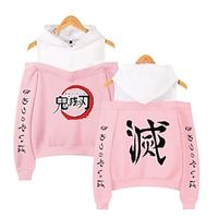 Demon Slayer: Kimetsu no Yaiba Kamado Nezuko Kamado Tanjirou Anime Cartoon Manga Print Harajuku Graphic Kawaii Hoodie For Men's Women's Adults' Hot Stamping Polyster miniinthebox - thumbnail