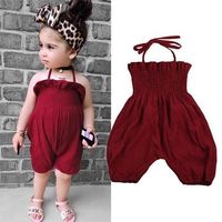 Cute Elastic Baby Girls Overall