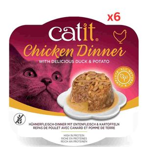 Catit Chicken Dinner, Duck & Potato 80 G, 6Pcs