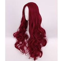 Poison Ivy Cosplay Wigs 70Cm Wine Red Long Wavy Heat Resistant Synthetic Hair Wig miniinthebox - thumbnail