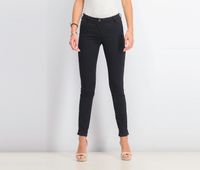 Womens Plain Skinny Pants  Black - thumbnail