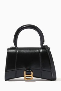 Hourglass Mini Top Handle Bag in Calfskin