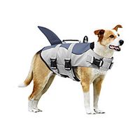 Dog Life Jacket, Ripstop Pet Life Vest Swimming Preserver, Adjustable Dog Floatation Life Saver with Strong Rescue Handle for Small, Medium and Large Dogs Lightinthebox - thumbnail