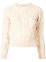 Chanel Pre-Owned cable knit sweater - White