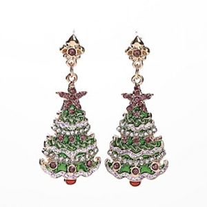 1 Pair Drop Earrings For Women's AAA Cubic Zirconia Christmas Street Alloy Classic Fashion Lightinthebox