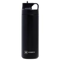 Hydrobrew Insulated Sports Water Bottle - Black - 550Ml