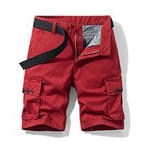 Men's Hiking Shorts Hiking Cargo Shorts Military Summer Outdoor 10 Regular Fit Ripstop Quick Dry Multi Pockets Breathable Cotton Shorts Bottoms Army Green Burgundy Black Khaki Dark Blue Work Hunting Lightinthebox - thumbnail