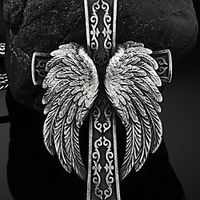 christian religious cross men's catholic retro hip hop pendant necklace Lightinthebox - thumbnail