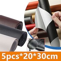 5pcs 20x30cm Self Adhesive PU Leather Patches Diy Stickers Faux Synthetic Stick-on Leather Fabric for Sofa Repair Patch Sticky miniinthebox - thumbnail