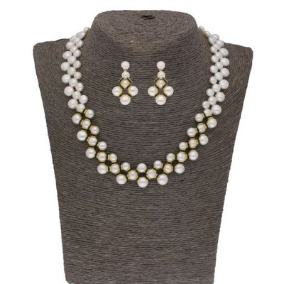 Sri Jagdamba Pearls Timeless Pearl Necklace set - JPJUN-21-108