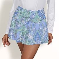Women's Tennis Skirts Golf Skirts Breathable Quick Dry Moisture Wicking Tennis Clothing Golf Apparel Regular Fit 2 in 1 Golf Tee Pocket Paisley Summer Tennis Golf Pickleball Lightinthebox - thumbnail