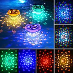 Swimming Floating Pool Light Ocean Fish Pattern Battery Powered RGB Color Changing Underwater Pool Light Pond Hot Tub Landscape Decor for Children's Birthday Gifts 1/2PCS Lightinthebox