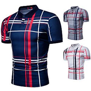 Men's T shirt Hiking Tee shirt Hiking Polo Shirt Short Sleeve Tee Tshirt Top Outdoor Quick Dry Lightweight Breathable Sweat wicking Spring Summer Navy White Gray Hunting Fishing Climbing Lightinthebox