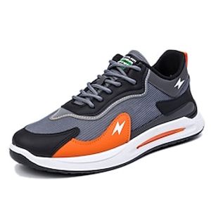 Men's Sneakers Sporty Look Sporty Daily Walking Shoes Cloth Breathable White Gray Spring Fall miniinthebox