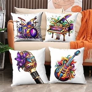 1 pcs Polyester Pillow Cover, 3D Print Modern Square Zipper Traditional Classic Lightinthebox