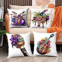 1 pcs Polyester Pillow Cover, 3D Print Modern Square Zipper Traditional Classic Lightinthebox - thumbnail