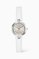 Logo Links Leather Quartz Watch, 28mm - thumbnail