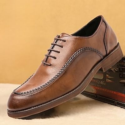 Men's Oxfords Brogue Walking Casual Daily Leather Comfortable Booties / Ankle Boots Loafer Black Brown Spring Fall miniinthebox Men's Oxfords Brogue Walking Casual Daily Leather Comfortable Booties / Ankle Boots Loafer Black Brown Spring Fall miniinthebox