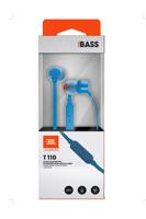 JBL Tune 110 Wired In-Ear Headphones, Blue