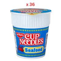 Nissin Cup Noodles Seafood - 60 Gm Pack Of 36 (UAE Delivery Only)