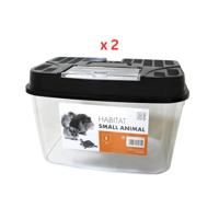 M-Pets Habitat Large (L28xW18.1xH18cm) Pack Of 2
