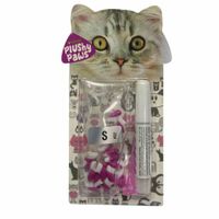 Nutrapet Plushy Paws Nail Caps Dual Magenta | White #52 Medium